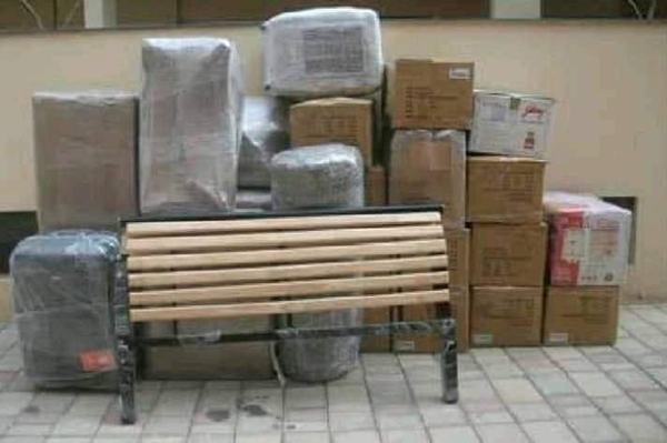 Furniture and cartons ready to load – packers and movers in Lucknow
