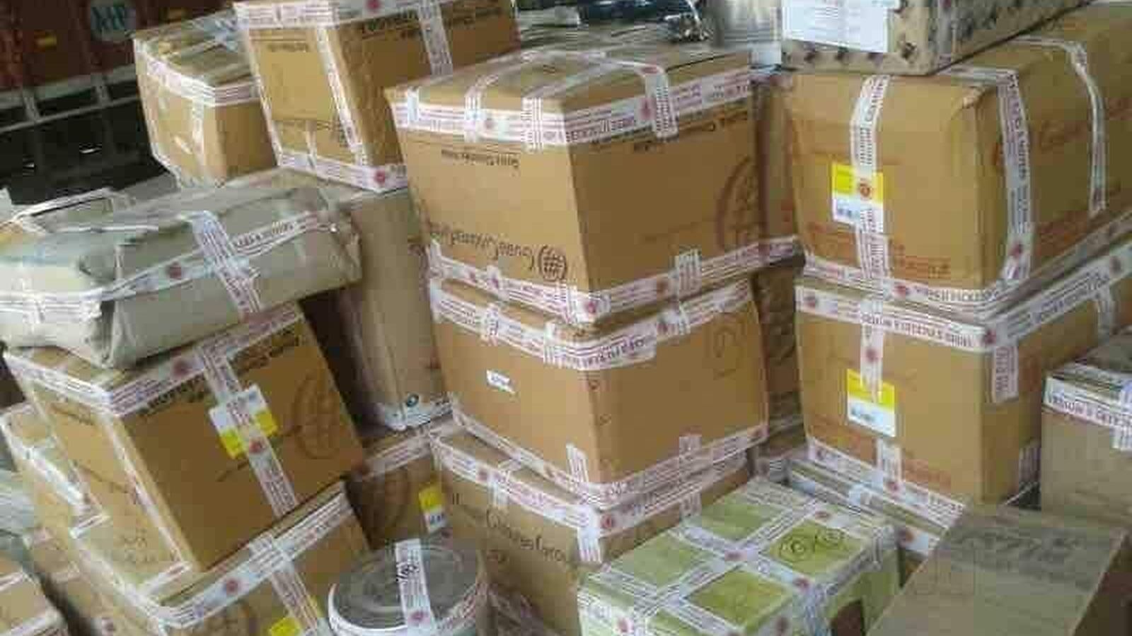 Household goods packed in cartons by The Master Packers & Movers